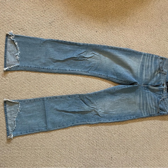 Veronica Beard Distressed Blue Jeans